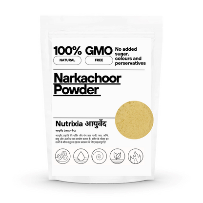 Narkachur Powder- Kali Haldi -  काली हल्दी - Long Zedoary - Narkachoor -Nar Kachur- Nar Kachoor - Black Turmeric - Curcuma Zerumbet - Nutrixia Food