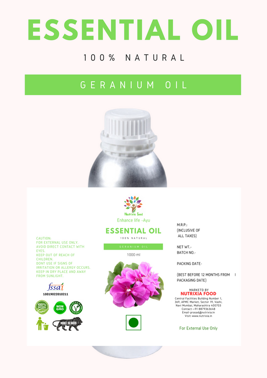 Geranium Oil- 1 Liter -Nutrixia Food