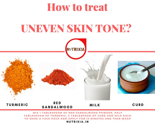 Treatment for dark skin tone or uneven skin tone - Nutrixia Food