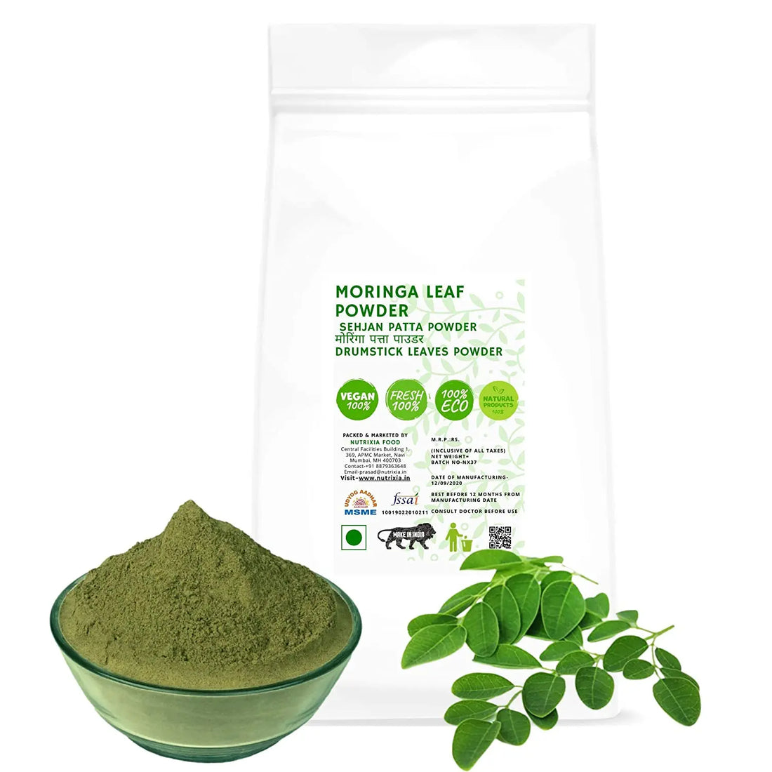 what are benefits of moringa leaf powder and what are step by step homemade remedies for treating different diseases ? Nutrixia Food