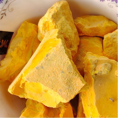 Yellow Pila Sankhya, Arsenic Trioxide, Sammalfar, Somal Pilla Sankya पीला सोमल संखिया पीला गौरी पाषाण