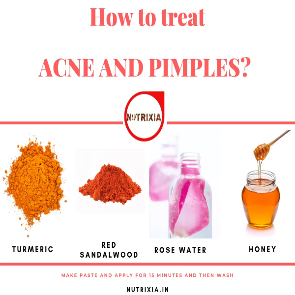 Acne and Pimple Face Pack-Turmeric ,Sandalwood,Rose water -Nutrixia Food