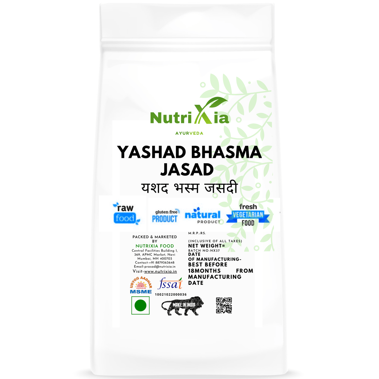 Yashad Bhasma Jasad -Nutrixia Food