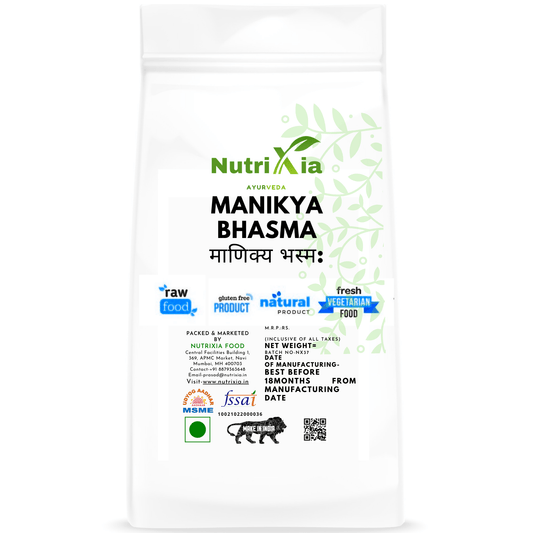 Manikya Bhasma-माणिक्य भस्म: -Nutrixia Food