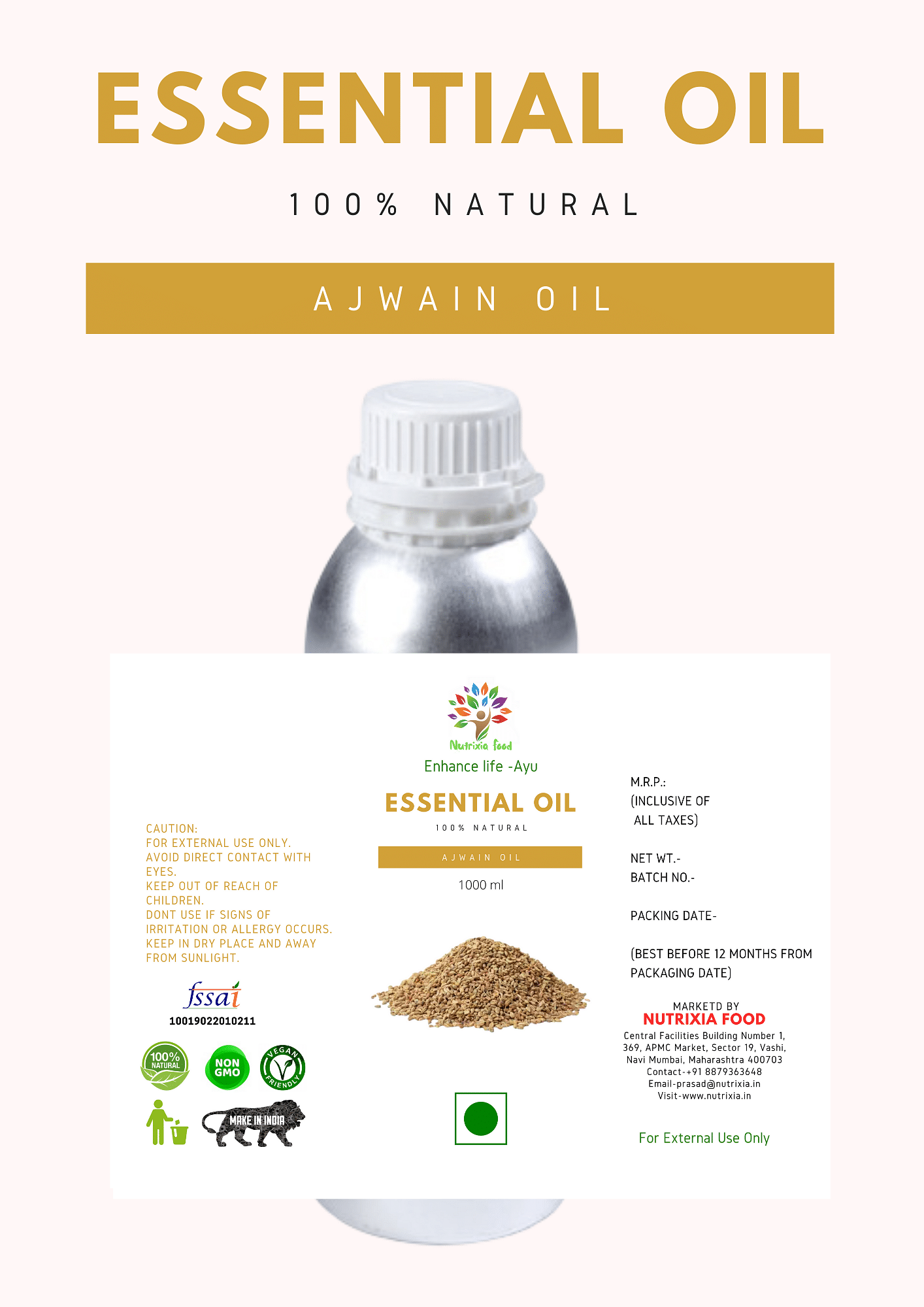SESAME OIL -Nutrixia Food