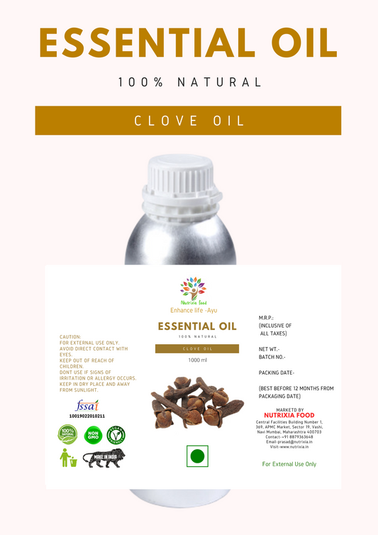 Clove Oil - 1 Liter -Nutrixia Food