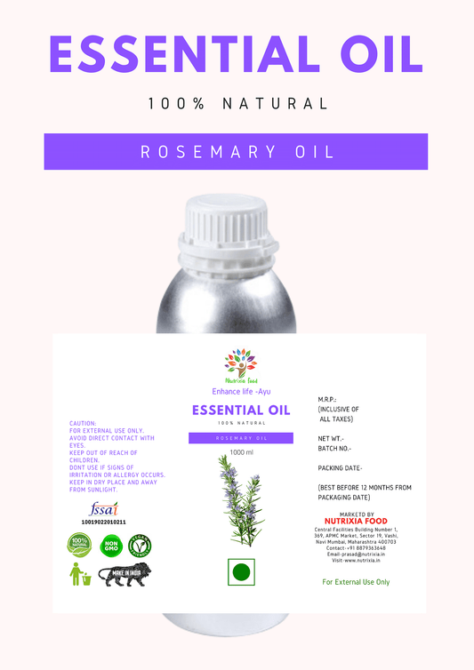 Rosemary Oil - 1 Liter -Nutrixia Food