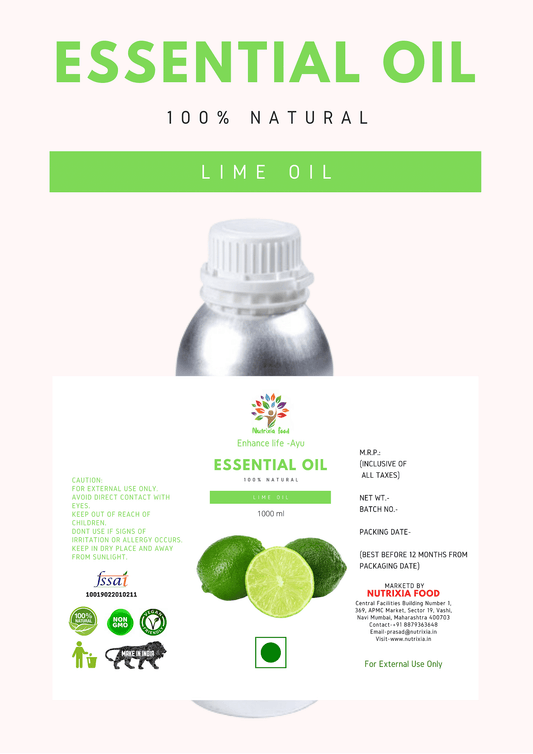 Lime Oil - 1 Liter -Nutrixia Food