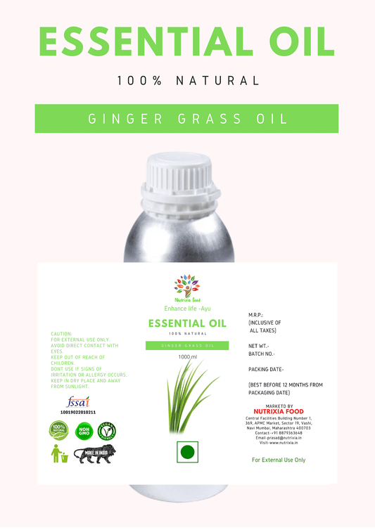 Ginger Grass Oil - 1 Liter -Nutrixia Food