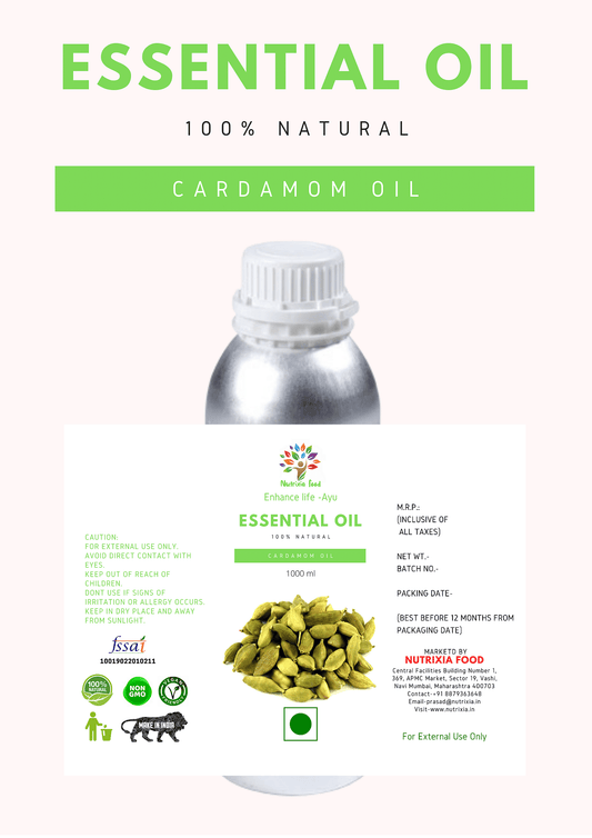 Cardamom Oil - 1 Liter -Nutrixia Food