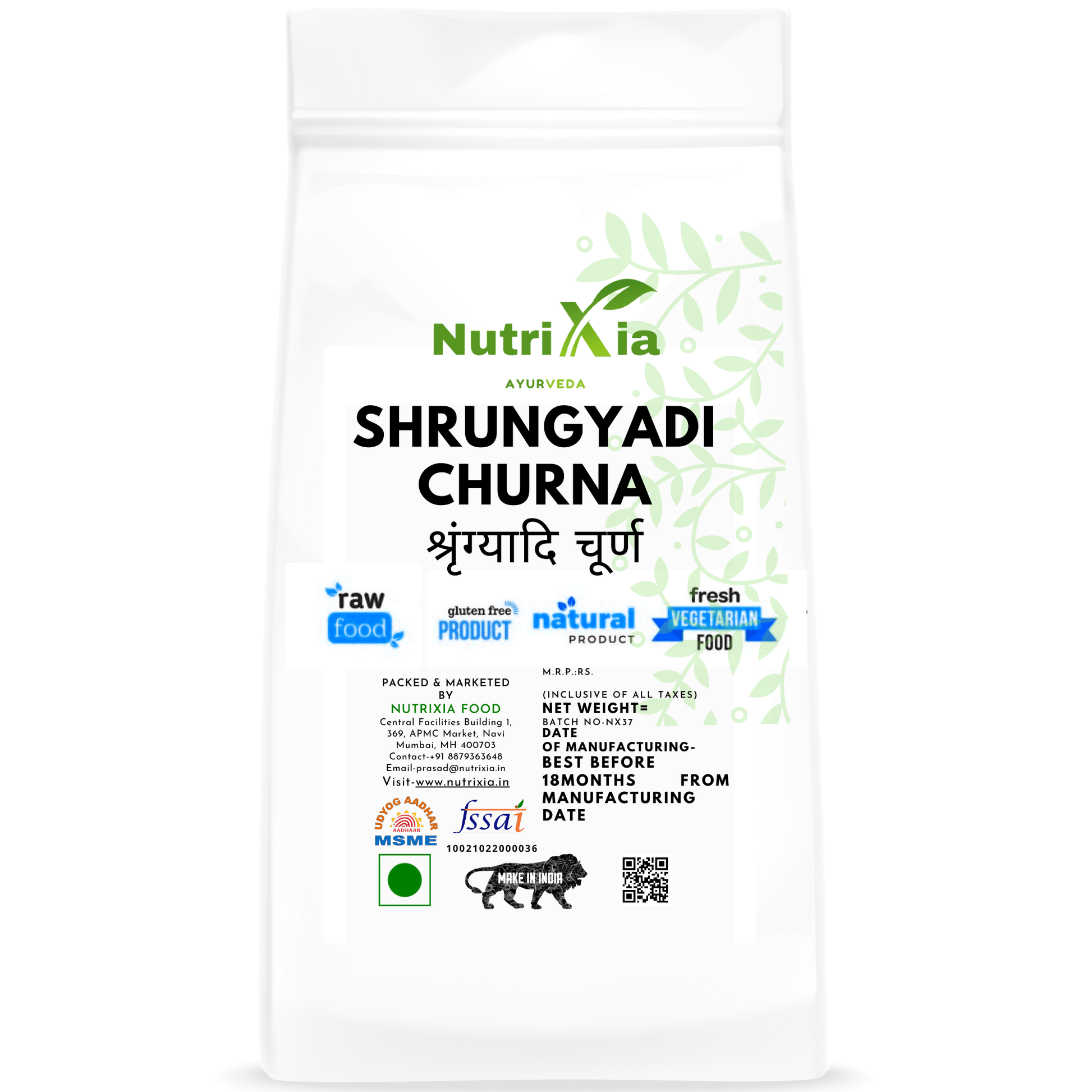 Shrungyadi Churna -Nutrixia Food