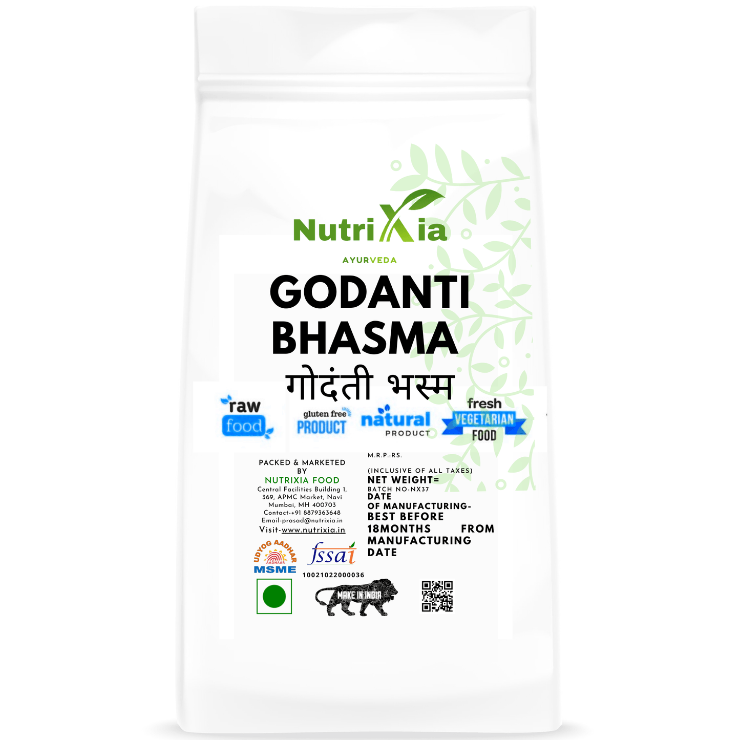 Godanti Bhasma गोदंती भस्म -Nutrixia Food