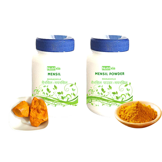 Mensil Powder And Mensil Whole Combo- मैनसिल पाउडर And मैनसिल Combo-Mansil And Mansil Powder Menshil Powder And Menshil Manashila Powder And Manashila Mayansil Powder And Mayansil… -Nutrixia Food